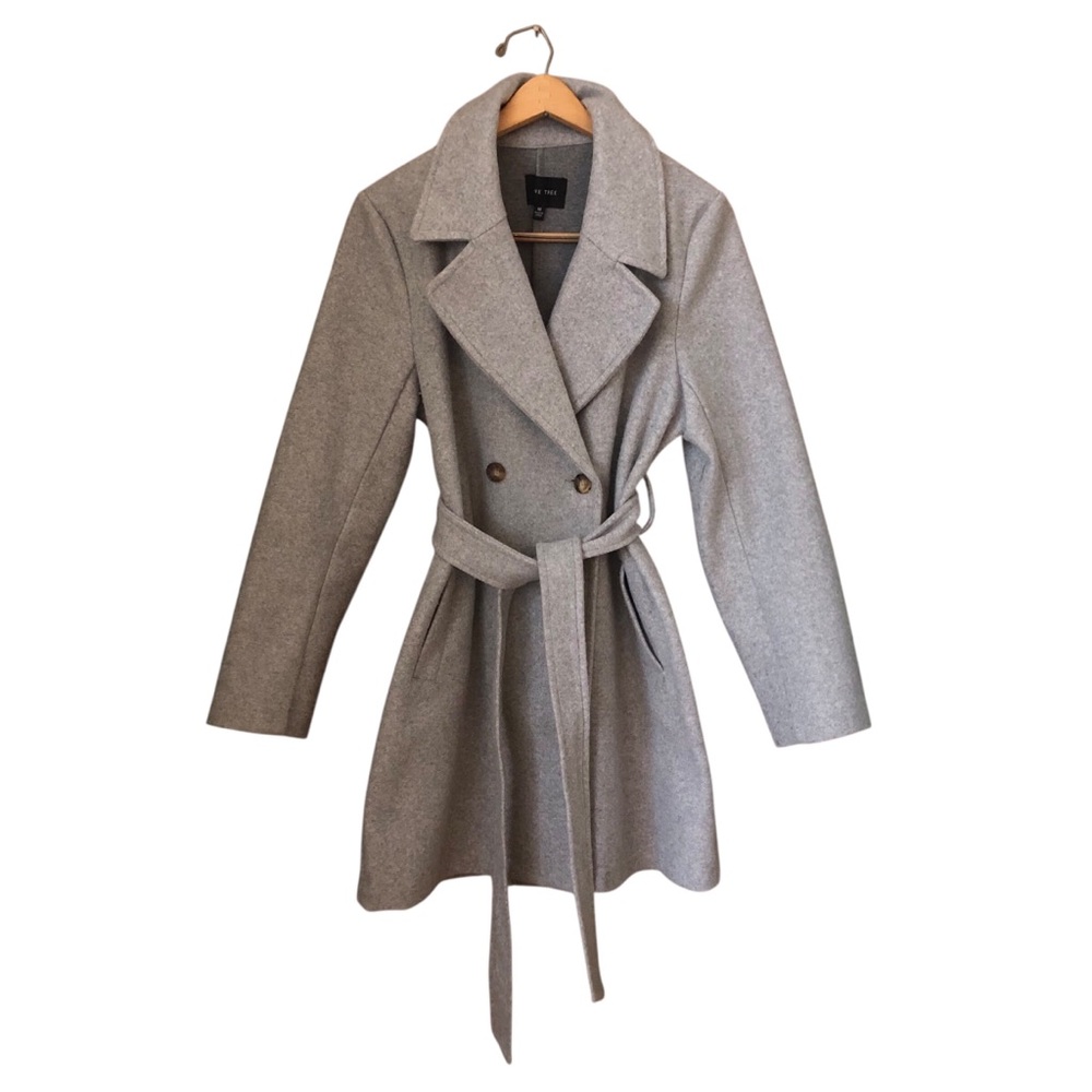 Love Tree Classic Gray Trench Coat